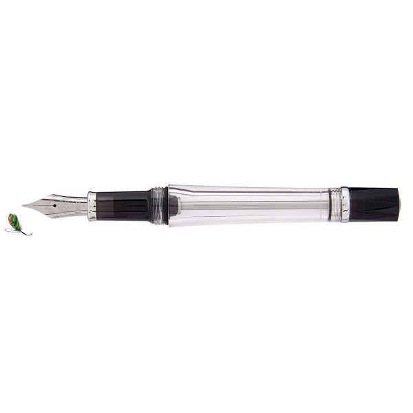 TWSBI Vac 700R Clear writing pen open