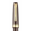 Cap and clip of the Sailor PG Slim Mini Puff Brown writing pen