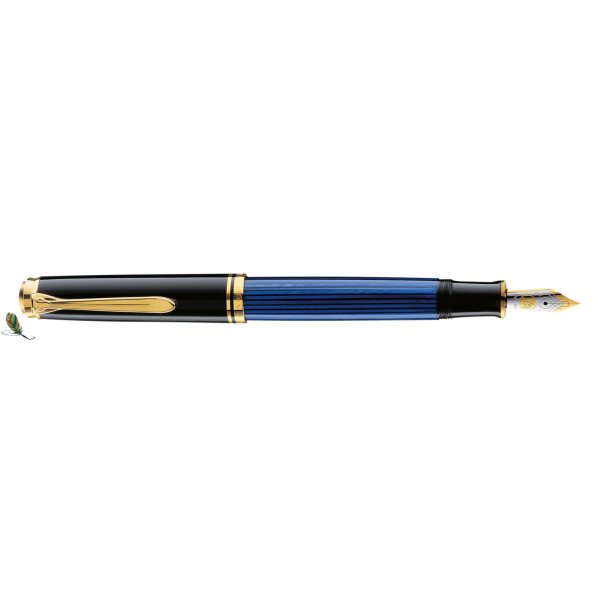 Pelikan M600 Black-Blue Fountain Pen