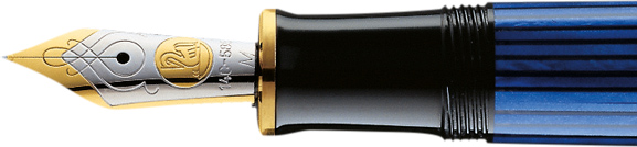 Pelikan Souveraen M 600 Blue Black nib