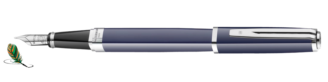 Waterman Exception Blue Core with Palladium Trim
