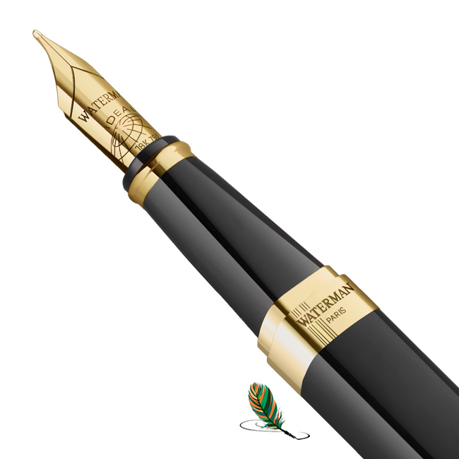 18k solid gold nib of the Exception Reflections od Paris